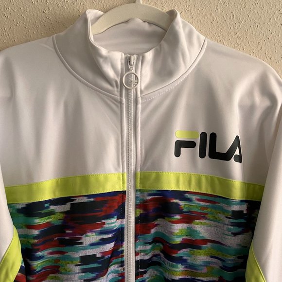FILA Multicolor Track Jacket, Size Large - Picture 2 of 8